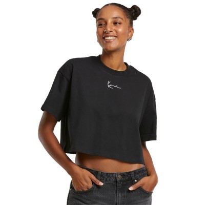 Karl Kani  Small Signature Essential Crop Tee Μαύρο